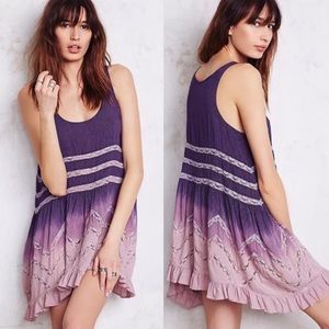 Free People Voile and Lace Trapeze Slip